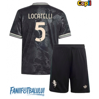 Juventus Manuel Locatelli #5 Echipament de Fotbal Replică 2025-26 Copii Treilea (+ Șorturi)